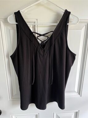 MAURICES lace up front tank